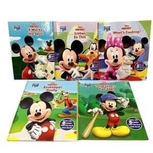 5 Disney Junior Mickey Story Reader Books 18 Months+